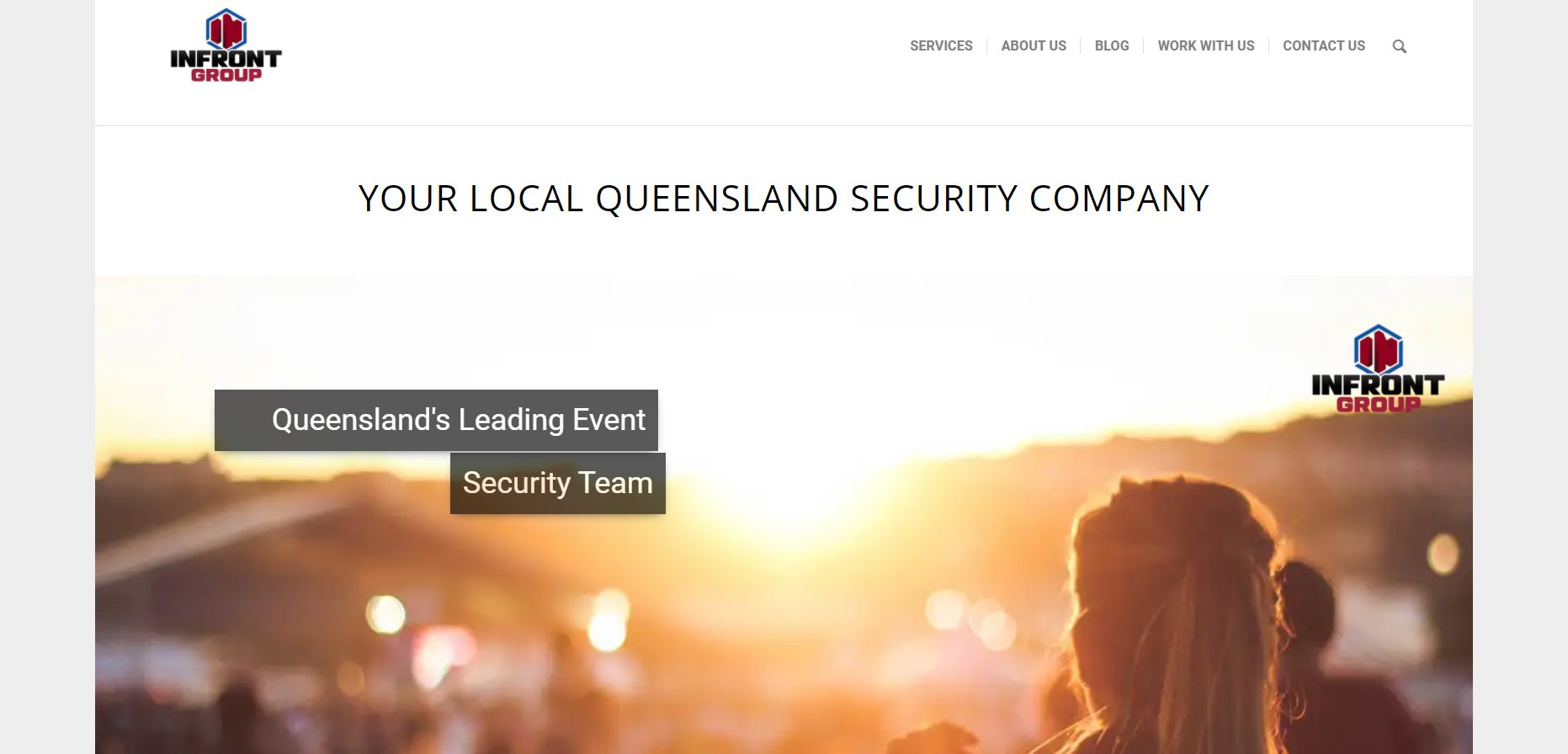 infront group security guard company brisbane